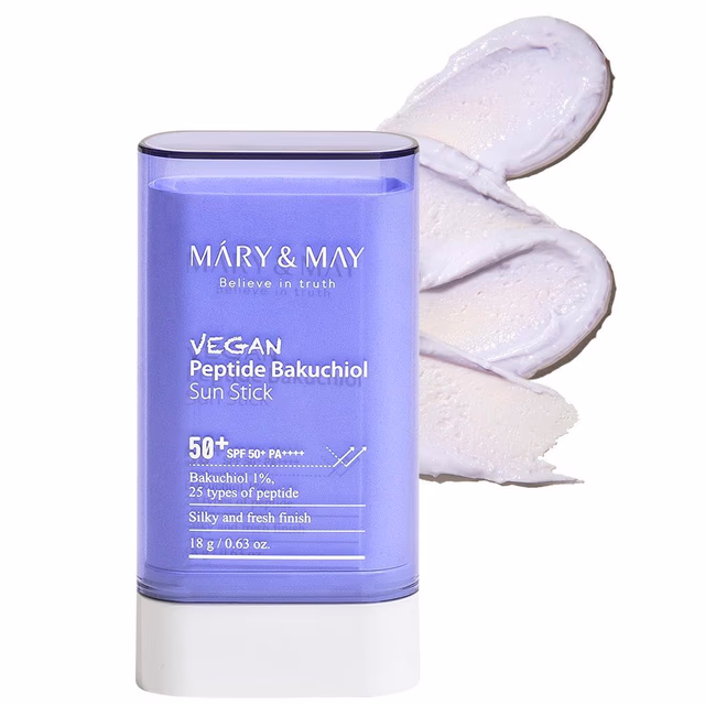 Mary&May Vegan Peptide Bakuchiol Sun Stick SPF50+ PA++++ 18g