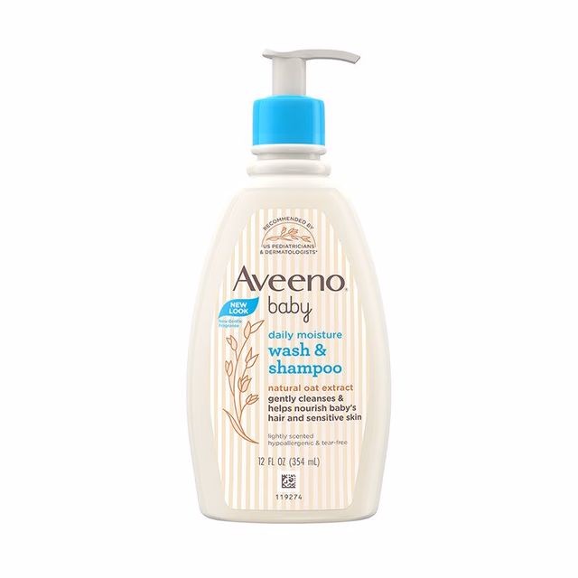 Aveeno Baby Daily Moisture Wash & Shampoo 354ml
