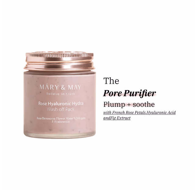 Mary&May Rose Hyaluronic Hydra Wash off Pack 125g