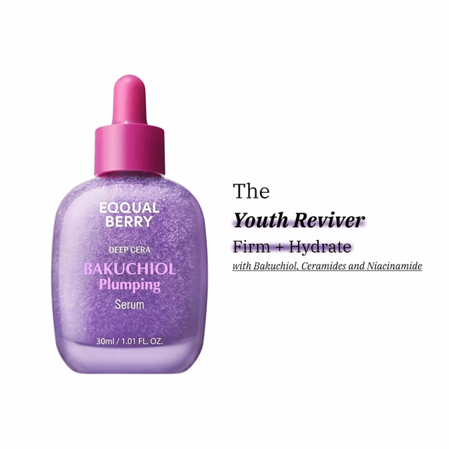 EQQUALBERRY BAKUCHIOL PLUMPING SERUM 30ml